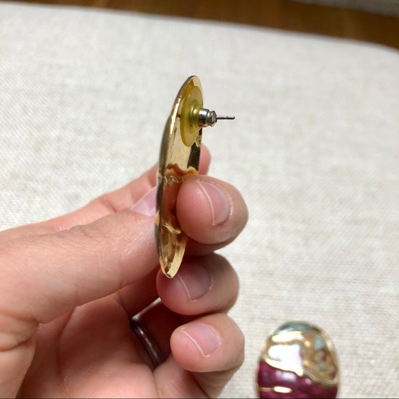 Vintage 1980s earrings - Picture 3 of 5